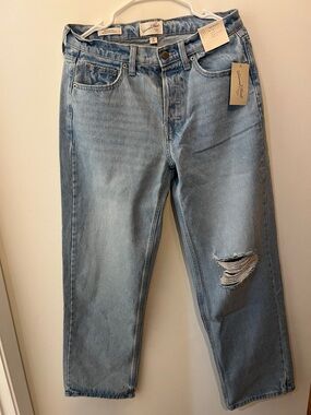 Universal Thread Light Blue Mid-Rise Baggy Jeans